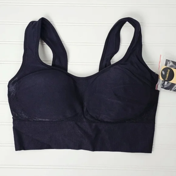 Truekind Enhanced Comfort Women's Black Wireless Shaping Bra Size XL NWT - Picture 2 of 13